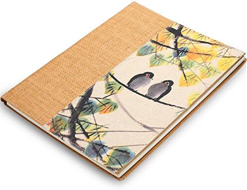 Gumindaris Hardcover Sketch Book with Spiral Bound, Fine Linen Textured, Sketch pad 8.5"X11" Thicker Paper-50 Sheets(100 Pages) (Bird)