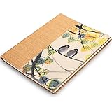 Gumind Hardcover Sketch Book with Spiral Bound, Fine Linen Textured, 8.5"X11" Thicker Paper-50 sheets (Bird)