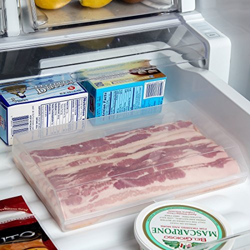 HomeX Bacon Saver, Plastic Bacon Container/Kitchen Meat Saver Storage