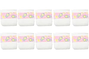 CHAREX Baby Doll Diapers Pack - 10 Pieces Reborn Dolls Diapers Refill, Baby Alive Diapers, 16-24 Inch Baby Doll Accessories Newborn Dipaers Reusable