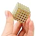MagneBalls 5MM Magic Ball Set for Office Stress Relief |Desk Sculpture Toy Perfect for Crafts, Jewelry, Education |Fidget Cube Provides Relief for Anxiety, ADHD, Autism, Boredom (Gold)