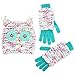 ABG Accessories Girls' Chunky Knit Owl Hat and Glove Set