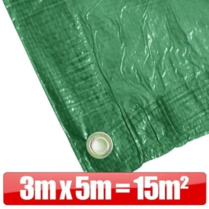 Abdeckplane 3x5m 90g/m² grün
