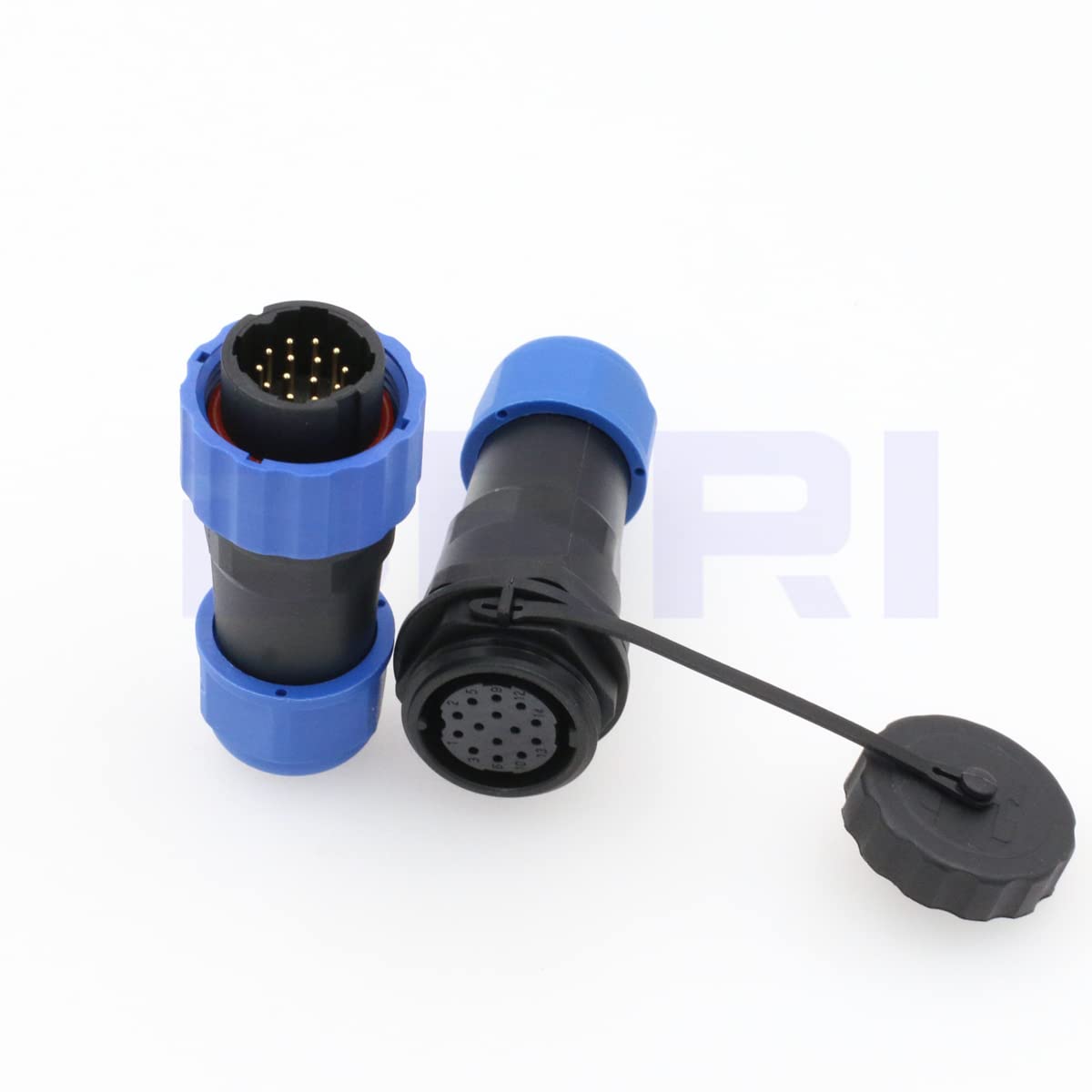 DRR SD20 Waterproof Aviation Connector Pair In-line Plug with Socket 14Pin IP68 for Solar Energy System
