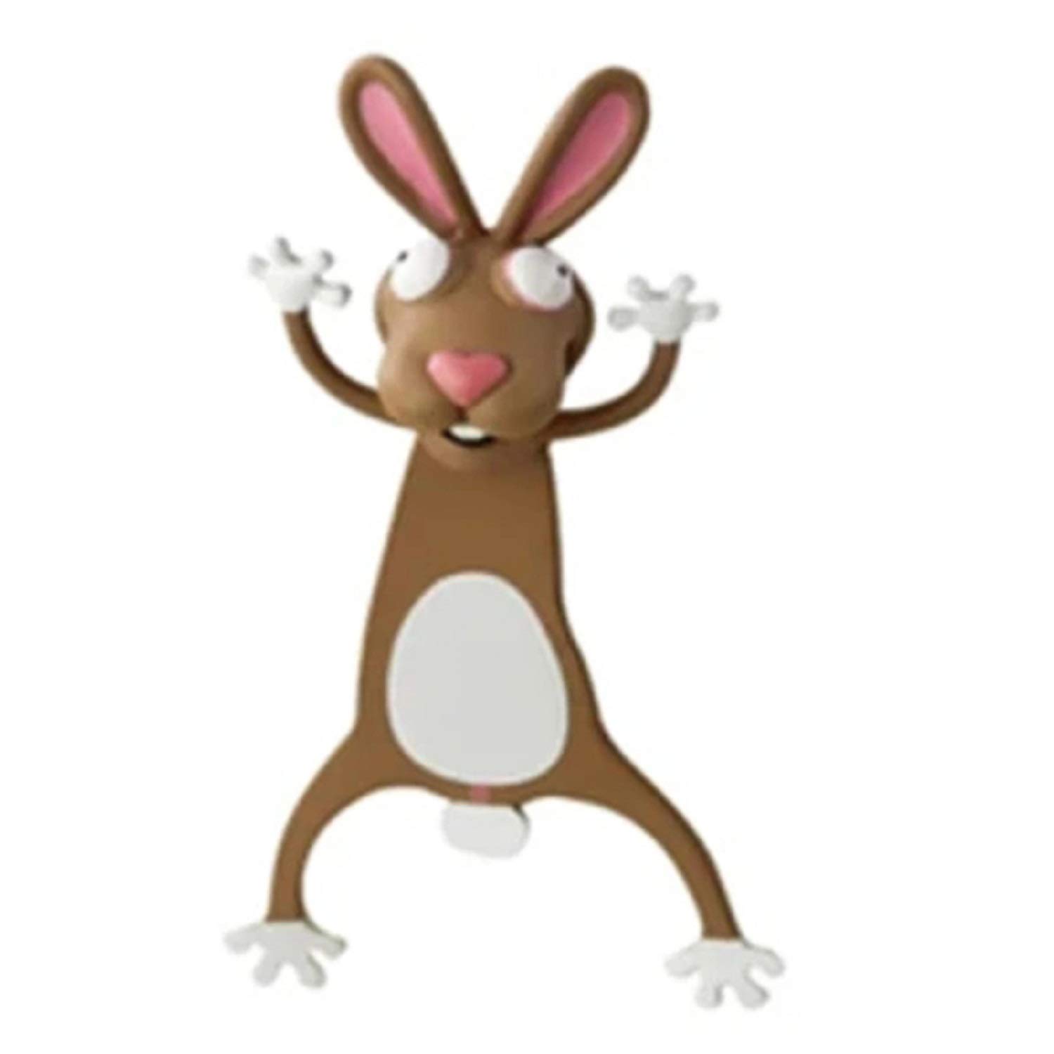 Metyere 3D Wacky Animal Bookmark Fun Reading 3D Stereo Cartoon Animal Funny Bookmarks for Kids Teens Boys Girls