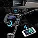 Bluetooth FM Transmitter Quick Charge 3.0, Wireless Car Radio Transmitter Kit 1.7” LED Display, Dual USB Ports, Compatible iPhone, Samsung, etc, Hands Free Kit