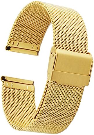 ZHUGE Stainless Steel Watch Band- Fashion Watch Strap Milanese Mesh 18mm 20mm 22mm for Women Men