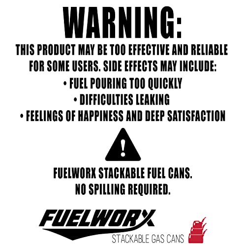 Fuelworx 5 Gallon Gas Can, CARB Compliant, Stackable, Red photo 11