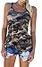 MOMTUESDAYS2 Women's Racerback Casual Stretch Camo Shirts Camouflage Tank Tops (M/US4)