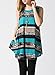 ZESICA Women's Crew Neck Sleeveless Striped Pocket Loose Swing T Shirt Tunic Dress