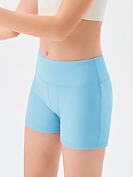 Haloumoning Girls Athletic Shorts Kids High Waisted