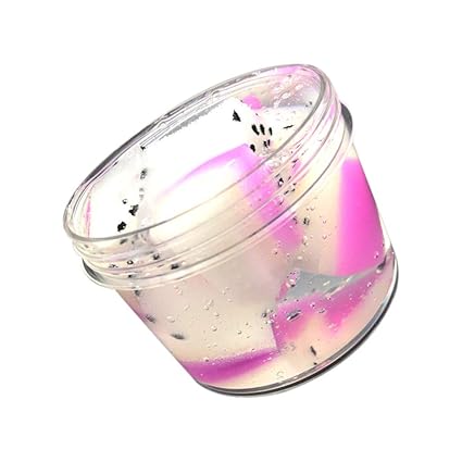 Buyone Fluffy Stretchy Non Sticky Scented Slime Putty Toy Colorful Fruits Mud Puff Slime Putty Scented Stress Clay Crystal Mud Toy 200ml Ade with Environmentally Friendly Raw Materials (C)