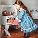 THE QUEEN'S TREASURES 18 Inch Doll Furniture, 1930's Style Wooden, Fully Assembled, Cook Stove & Oven, Compatible with American Girl Dolls Kitchens & Furniture