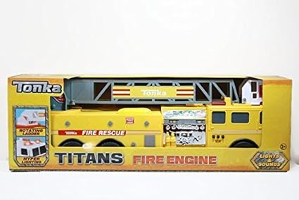 tonka yellow fire truck
