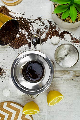 Sendez Teekanne 1,2L mit Edelstahl Sieb Teebereiter Glaskanne Teeset Kanne – Bild 5