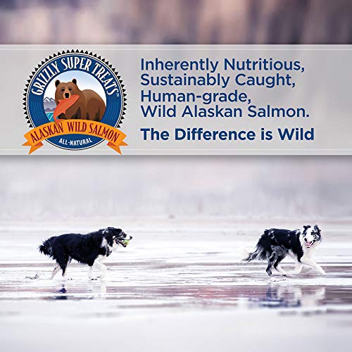Grizzly Limited Edition Wild Alaskan Salmon Chips for Dogs and Cats, 8 oz Sourced & Made in