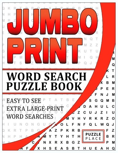 Jumbo Print Word Search Puzzle Book: Easy To See, Extra-Large Print ...