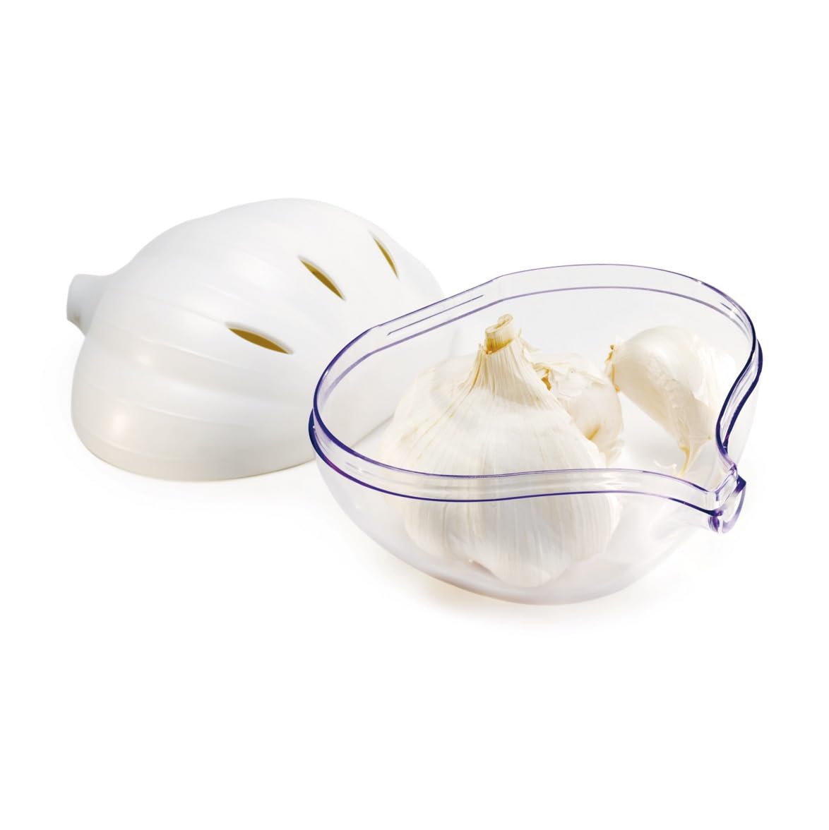 Snips Garlic Keeper & Storage Container โ Ventilated Garlic Saver Box for Fridge and Kitchen, Food Storage Container Keeps Garlic Fresh Longer, 10 x 11 x 8 cm โ Made in Italy โ image 1