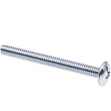 Prime-Line 9006894 Machine Screw, Truss Head, Slotted/Phillips Combo, #8-32 X 1-5/8 in, Zinc Plated Steel, Pack of 75