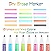 Shuttle Art Dry Erase Markers with Eraser, 15 Colors White Board Markers and Eraser, Low-Odor, Chisel Tip Usable on Whiteboard Surface for School Office Home