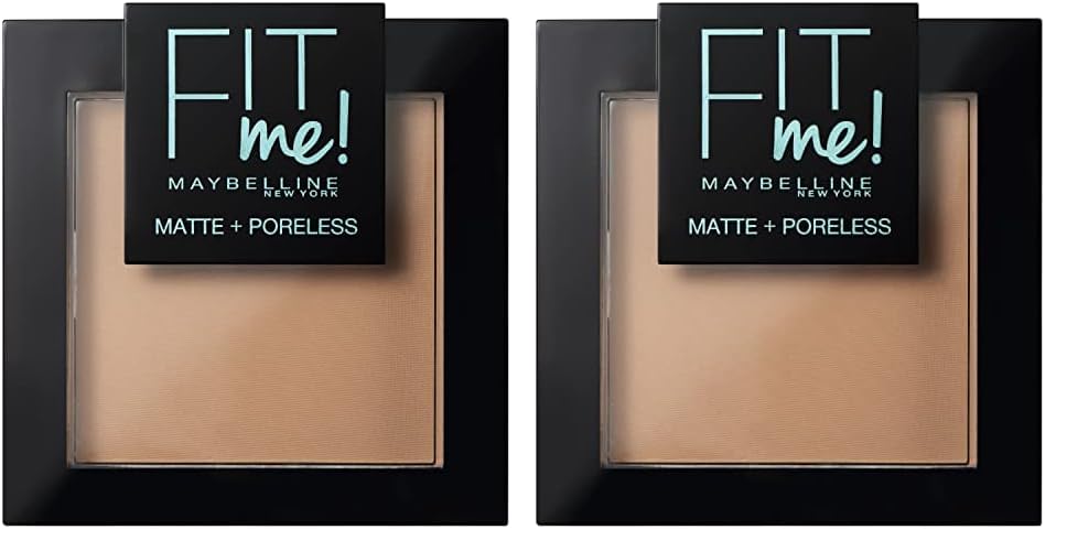 Maybelline Fit Me Matte and Poreless Powder, Number 250, Sun Beige, 30 ml (Pack of 2)