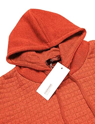 Men’s Plaid Jacquard Hoodie | Casual Pullover With Drawstring | Soft Fleece For Gym & Everyday - View #3