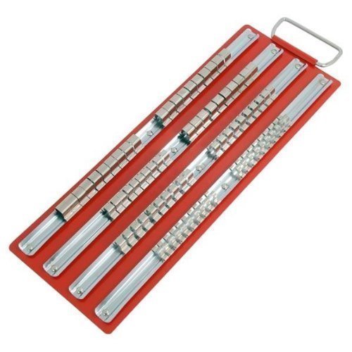 Socket Rail Fixed 400mm 4 Rail (1/2 3/8 1/4in. Dr.) 1 Pack/S