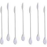 Paper Stick Thick Cotton Swabs with Precision and Flattened Tip 375pcs | Excellent Beauty Tools for Effective Makeup and Personal Care