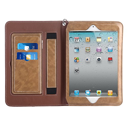 UPC 714819998952, iPad 2 3 4 Sleeve Case Cover, Abestbox Multi Function Flip Leather Case [Auto Sleep/Wake] Portable Travel Bag with Card Slots Stand for iPad2 / iPad3 / iPad4 (Khaki)