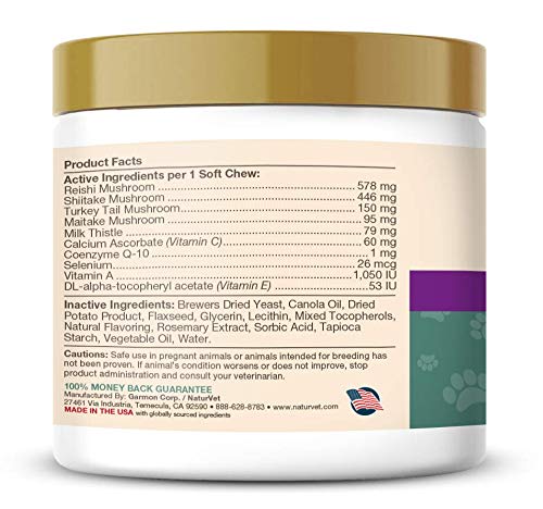 NaturVet--Mushroom-Max-Advanced-Immune-Support-for-Dogs--Strengthens-Immunity-Supports-Overall-Health--Contains-Turkey-Tail-Reishi-Maitake-Shitake-Mushrooms