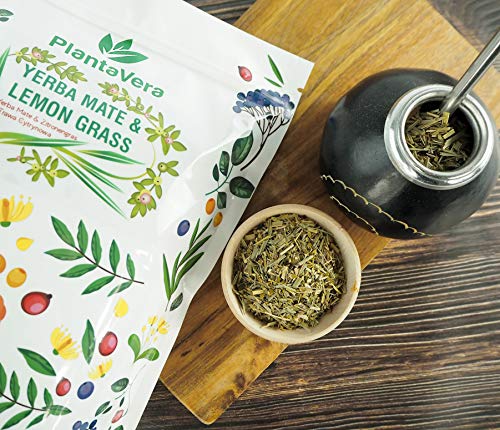 Planta Vera Yerba Mate Despalada + Zitronengras, Energie aus Brasilien, tolles Aroma aus Paraguay 700 g – Bild 3