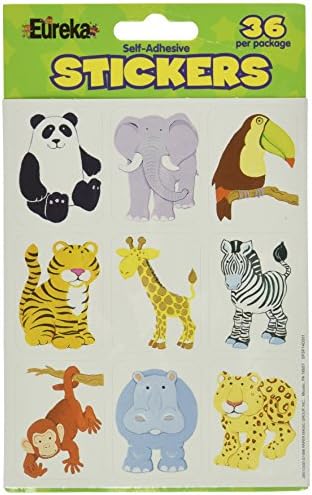 Eureka Jungle Animals Stickers
