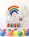 PartyWoo Assorted Colors Rainbow Balloons 40