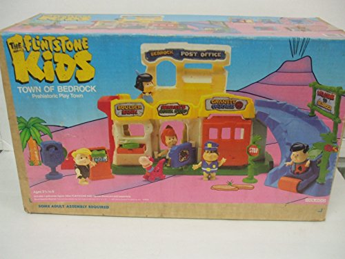 Buy 1987 Coleco - The Flintstone Kids - TOWN OF BEDROCK - Prehistoric ...
