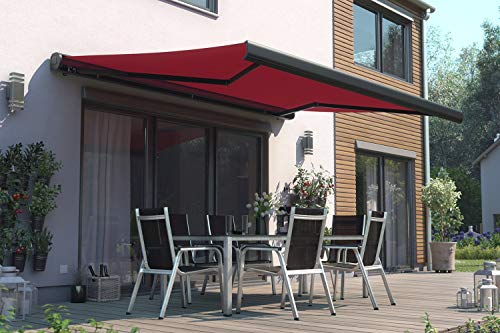 empasa Elektrische Kassettenmarkise 'Classic' Gelenkarmmarkise Markise Sonnenmarkise Sonnenschutz, komplett vormontiert, in verschiedenen Größen und Farben – Bild 3