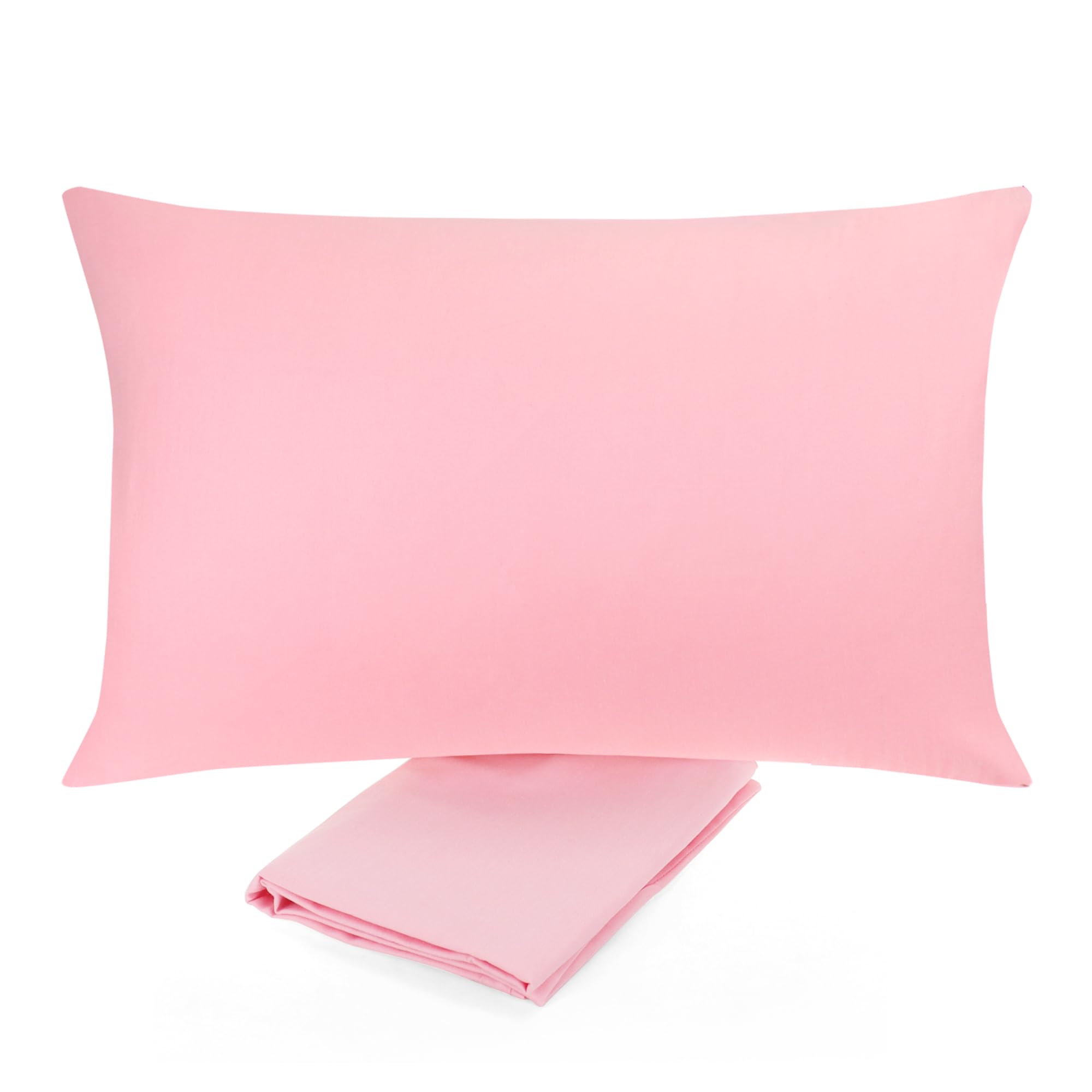 Cot Toddler Pillow with Pillowcase, Baby Pillows for Sleeping,13 x 18 Inches, Cotton Blend Shell Polyester Filling1 Kids Pillow