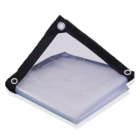 MRZHW Heavy Duty Transparente Plane, Folie Klar Markisen Tarps Winddicht Verstärkt Regen-Blatt Mit Ösen Draussen UV Beständig