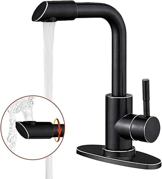 Hoimpro Modern Single Handle Wet Bar Sink Faucet Single Hole