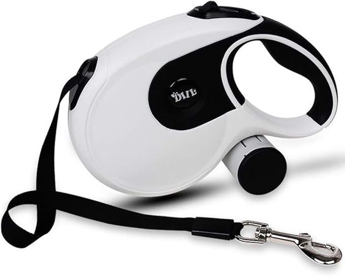 retractable dog leash with poop bags