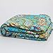 KING Size Kantha Quilt , Kantha Blanket, Bed Cover, Bedspread, Bohemian Bedding 90108