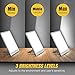 Light Therapy Lamp, 3 Brightness Levels Light Therapy Energy Box, Full Spectrum UV Free & Touch Control, Portable Sun Lamps for Happy Life, Max 32,000 LUX, White