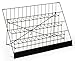 Countertop Display Rack for Literature, 4 Open Tiers Work with Magazines and Brochures, Each Level Holds up to (3) 8.5x11 Magazines - Black Wire