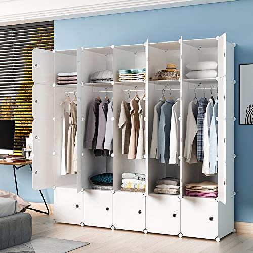 MAGINELS Closet Wardrobe Armoire Cube Storage Organizer for Clothes