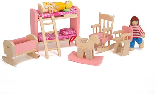 dolls house nursery set