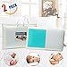 HANKEY Luxury Cooling Gel Memory Foam Pillow Orthopaedic Neck & Back Support, Soft & Comfortable Design, Washable Cover, Hypoallergenic Double-Sided Cushion for A Soothing Sleeping Experience