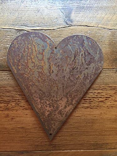 Rusty Metal Heart - Predrilled - For Art, Sign, Decor, DIY - 2 Sizes