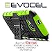 HTC One M9 Case, Evocel¨ Heavy Duty Armor Case with Stand For HTC One M9 (2015 Release) - Evocel¨ Retail Packaging, Neon