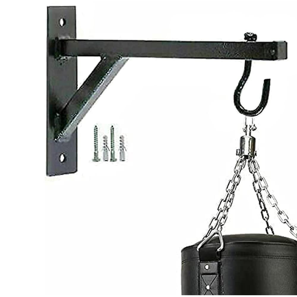 Heavy Duty MMA Punch Bag Wall Bracket, Wall Mounted Punch Bag Wall Bracket with Complete Fitting Screw for Outdoor Fitness Boxing MMA Training Muay Thai