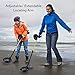 PyleSport Metal Detector - Waterproof Search Coil Extendable Locating Arm 41.3” to 51.2” w/Adjustable Sensitivity and Headphone Jack - Built-in Speaker w/Detection Ping Alert Battery Operated PHMD53