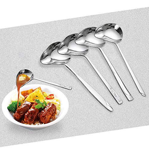 Longay Stainless Steel Sauce Drizzle Spoon With Spout Gravy & Sauce Ladles For Kitchen (B) - Thumbnail 3